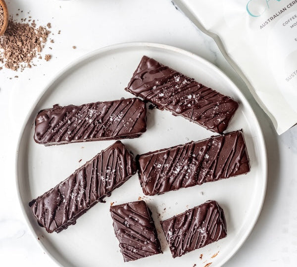 Ceremonial Cacao + Tahini Fudge Brownie Bites