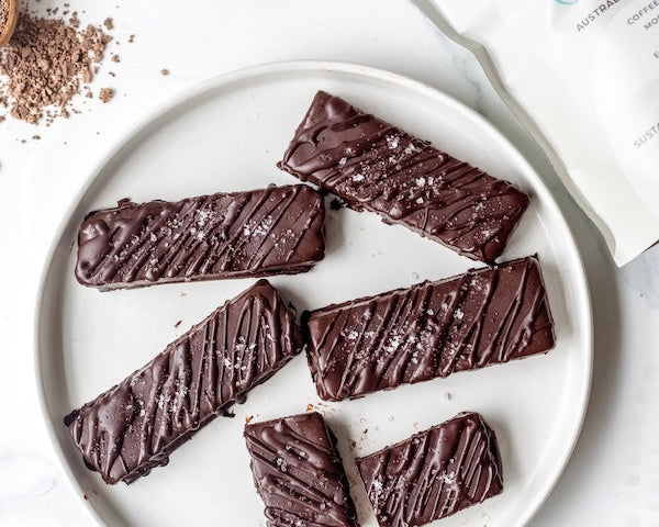 Ceremonial Cacao + Tahini Fudge Brownie Bites