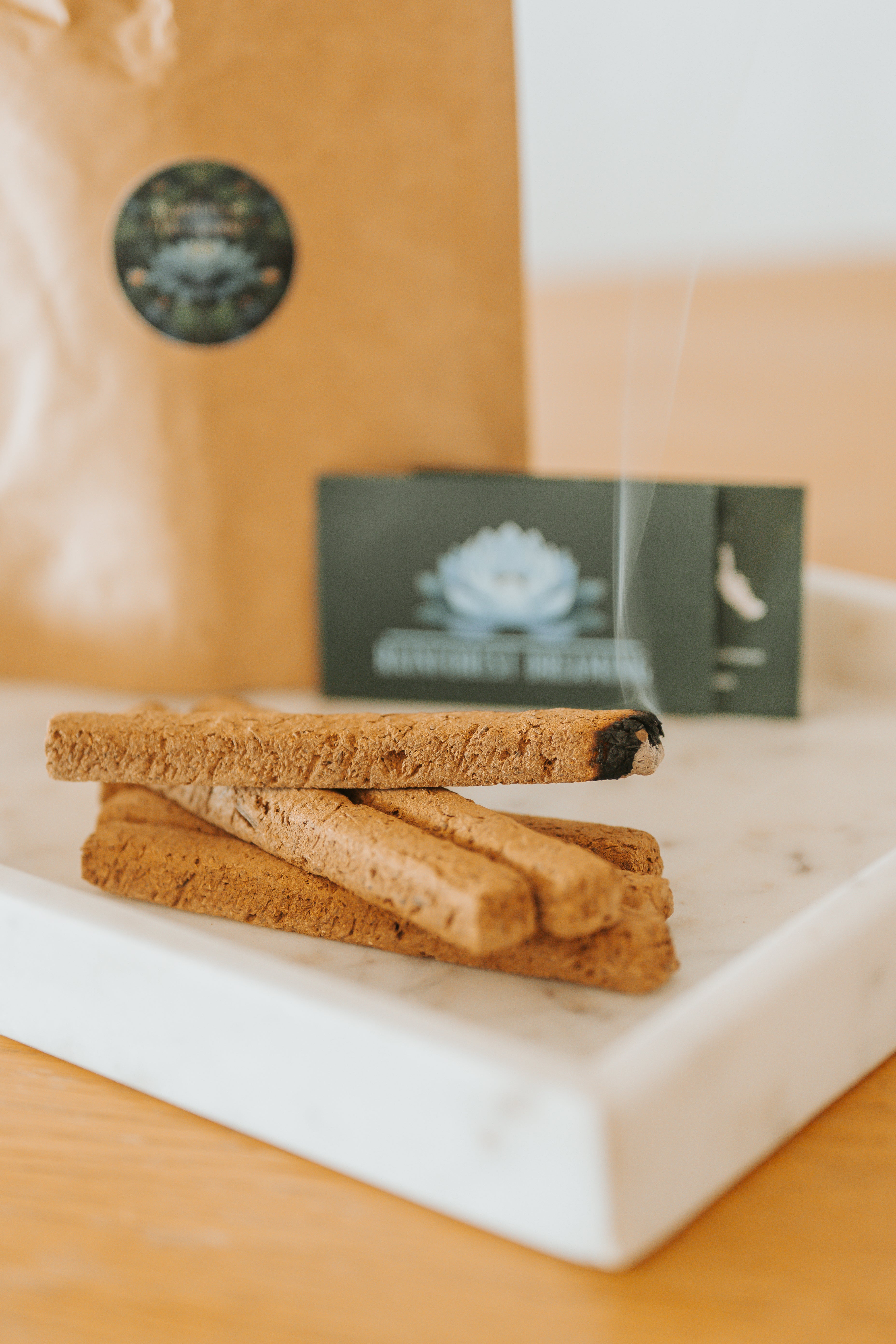 Handmade Incense Blocks: Sandalwood, Agarwood & Frankincense